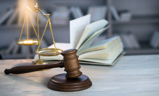 istock Law concept on bright flare background 1133958088