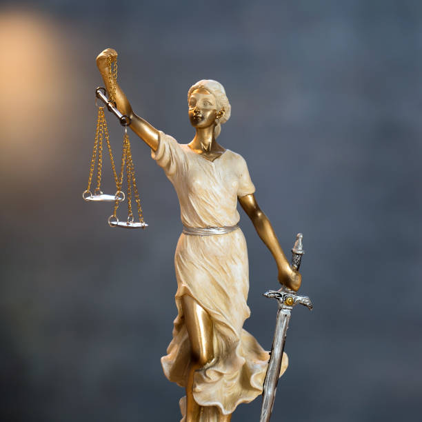 istock Law concept on bright flare background 1133958536