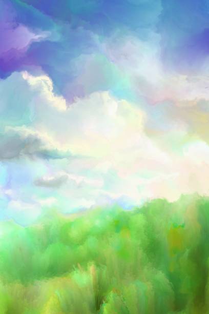 istock fairy land, oil painting 1133959359