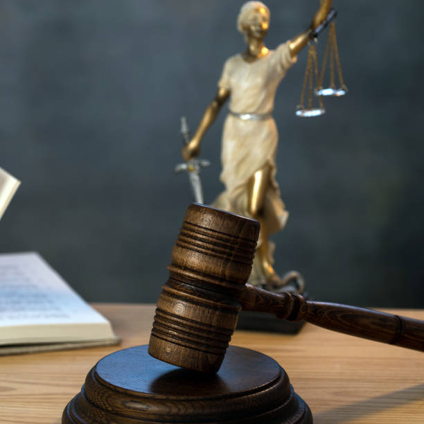 istock Law concept on bright flare background 1133959710
