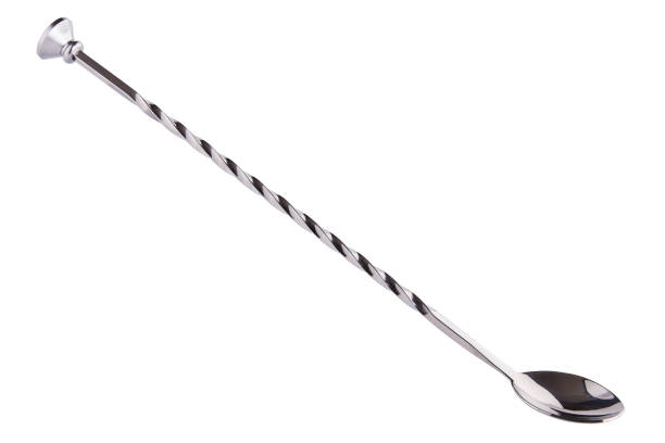 Cocktail spoon isolated stock photo