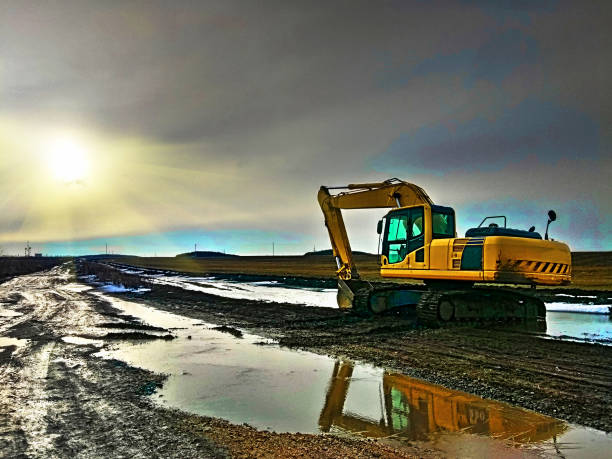 istock Close-up of a construction site excavator 1133968022