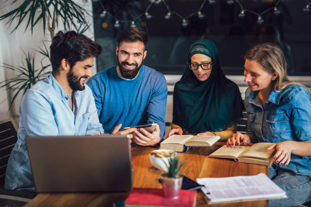 istock Group of students study at home. Learning and preparing for university exam. 1133971470