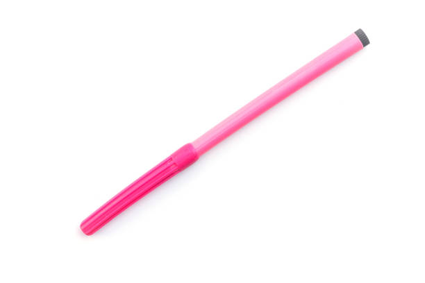 istock pink pen color isolated on white background. 1133976176