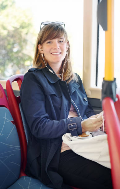istock She likes public transport for daily commute 1133978730