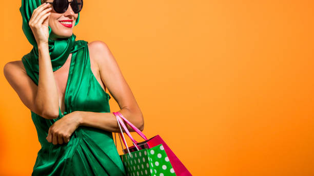 istock Beautiful  shopping woman 1133981238
