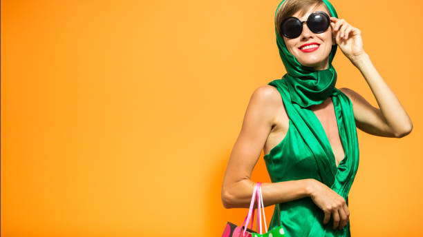 istock Beautiful  shopping woman 1133981315