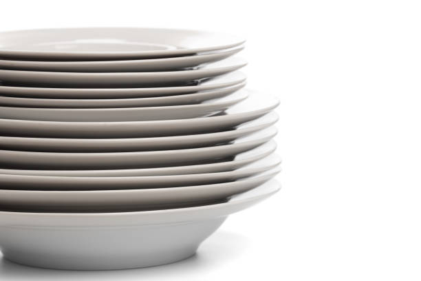 istock Set of white dishes . table wear - Image 1133983338