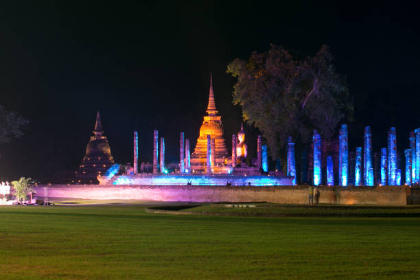 istock Light up night of Sukhothai Historical Park 1133983433