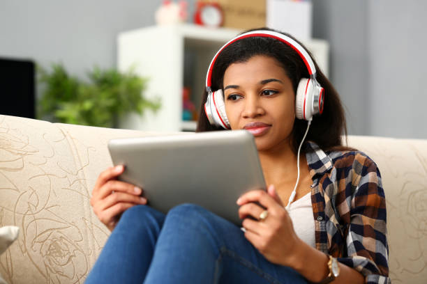 istock Black ordinary female designer workplace 1133989545