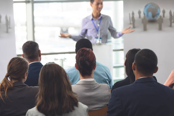 istock Group of business professionals attending a seminar 1133990962