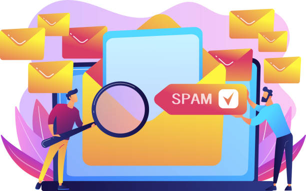 ilustracja wektorowa koncepcji spamu. - unsolicited stock illustrations