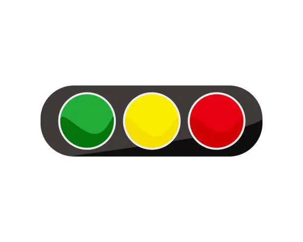 Vector illustration of traffic light icon.