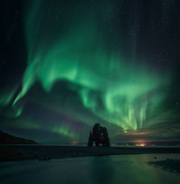 istock Aurora Borealis over Hvitserkur , Iceland 1133997392
