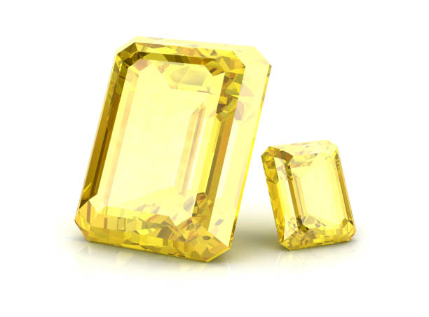 istock Beautiful gems on a white background , 3D illustration. 1133997405