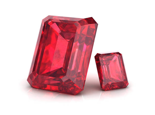 istock Beautiful gems on a white background , 3D illustration. 1133997432