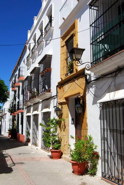 istock Old town street, Marbella, Spain. 1133998570