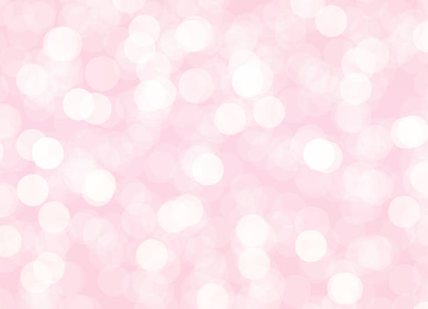 stockillustraties, clipart, cartoons en iconen met abstract roze bokeh achtergrond met lichte cirkels. vakantie illustratie voor bruiloft of moeders dag decoratie - wedding back