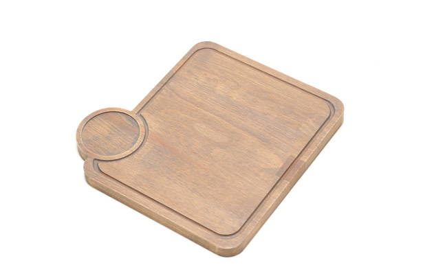 istock handmade cutting board, unusual shape, made of wood on a white background 1134000598