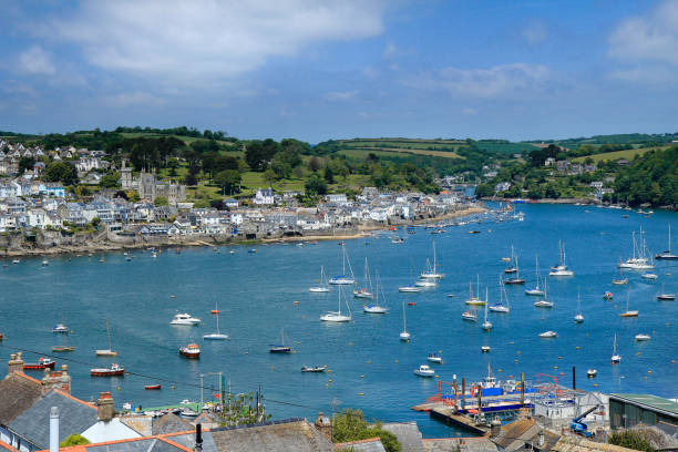 istock Elevated View over Polruan and Fowey in South Cornwall 1134000782