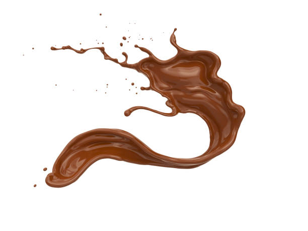 istock Chocolate or cocoa splash isolated on white background. 1134003063