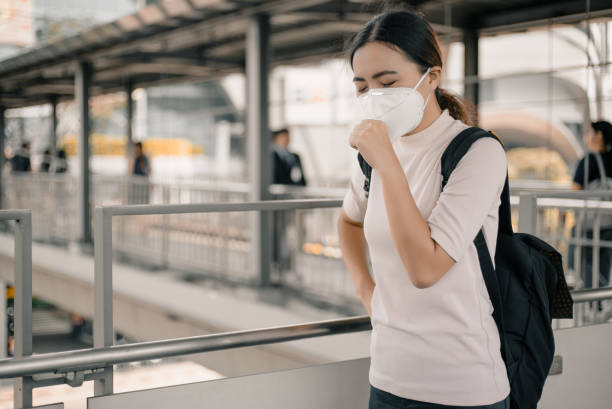istock Woman wearing a mask 1134003414