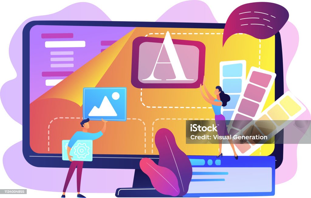 Low Code Development Concept Vector Illustration Stock Illustration ...