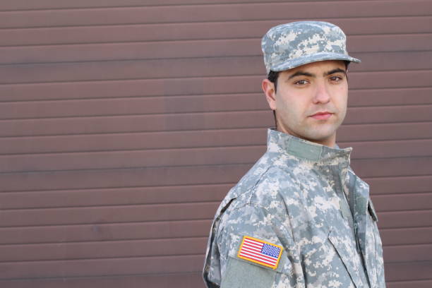 istock Soldier close up isolated with copy space 1134007123