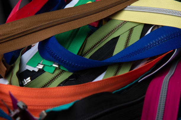 istock Bunch of multicolored zippers 1134008302