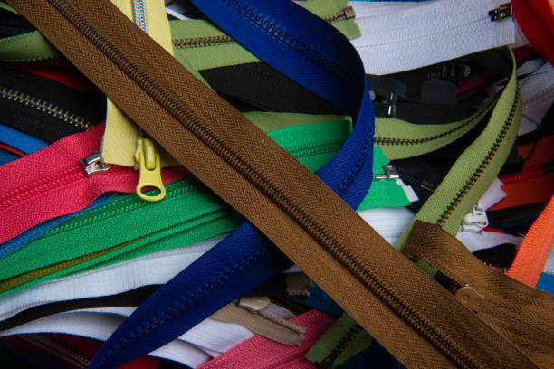 istock Bunch of multicolored zippers 1134008331