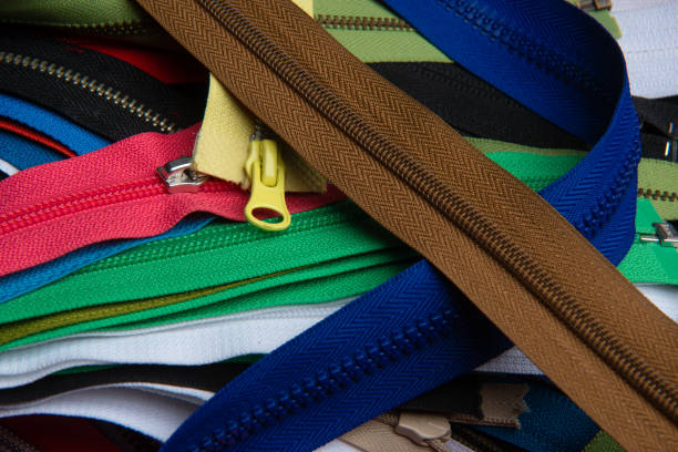 istock Bunch of multicolored zippers 1134008335