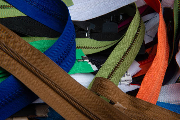 istock Bunch of multicolored zippers 1134008336