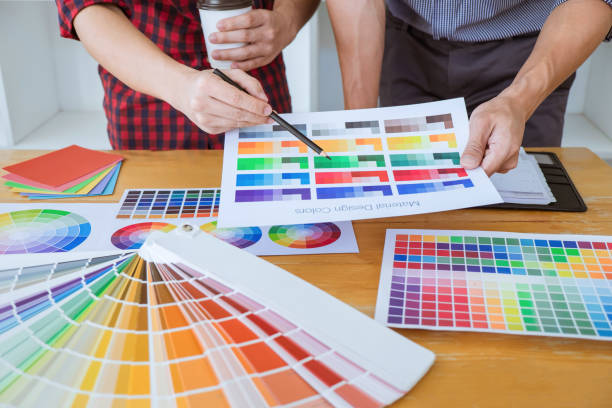 istock Midsection Of Creative Occupation People Working On Color Swatches On Table 1134012009