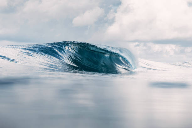 istock Ocean barrel wave in ocean. Breaking wave for surfing in Tahiti 1134013122