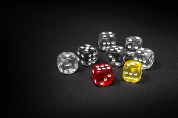istock High Angle View Of Dice On Black Background 1134014566