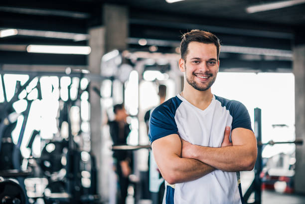 istock The athlete smiling at camera and is happy with his workout. 1134018445