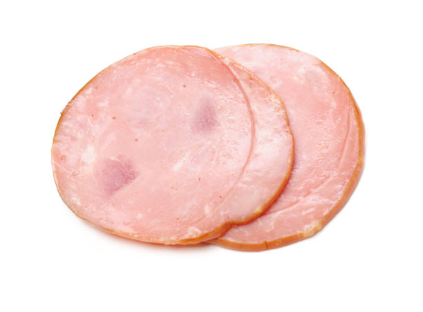 istock cooked boiled ham sausage on white background 1134023161