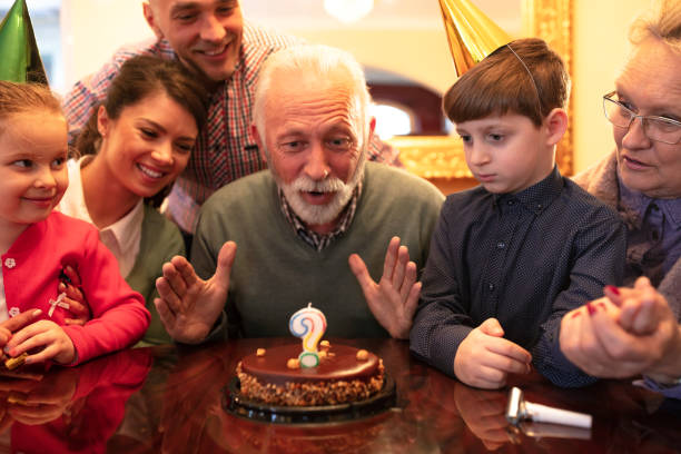 istock Happy family celebrating a birthday 1134023970