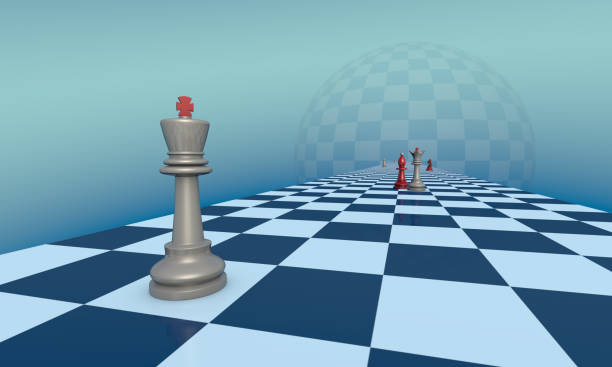 istock Love and jealousy (chess metaphor). 3d illustration. 1134025206