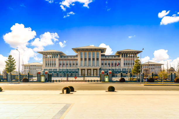 presidential office in ankara, turkey - presidente imagens e fotografias de stock