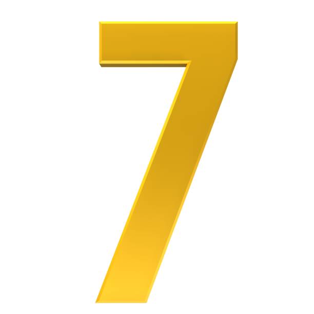 istock number 7 gold 3d sign render graphic isolated on white background 1134027741