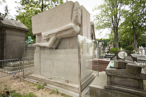 Paris, France, July 1 , 2013 : Cemetery of Père Lachaise