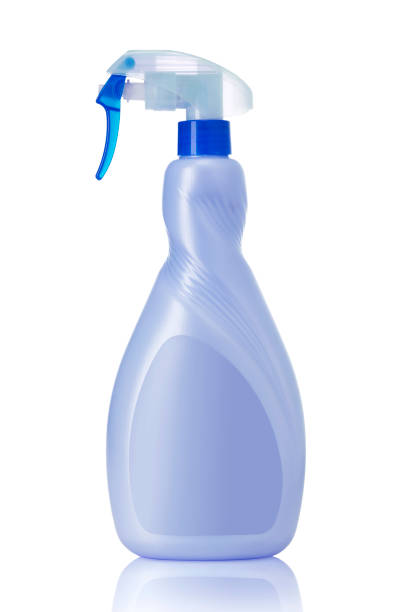 istock White blank plastic spray bottle isolated on white with clipping path. Packaging mockup. 1134032004