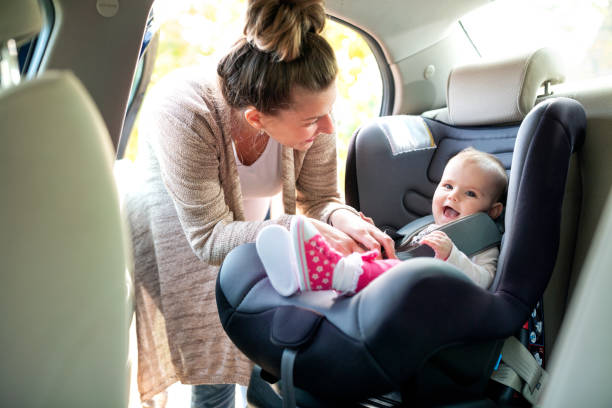 istock Cute baby in infant car seat 1134037054