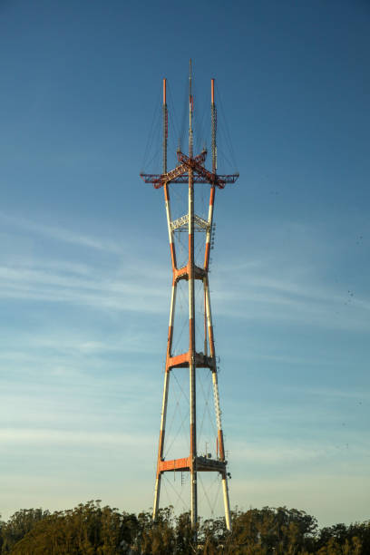 istock High communication tower on twin peak mountain at san francisco,usa 1134039281