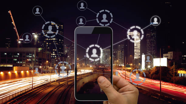 istock Social media icon computer network connection community people mobile phone app 1134041517