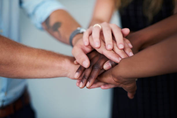 istock Put your hands together and get productive 1134046226
