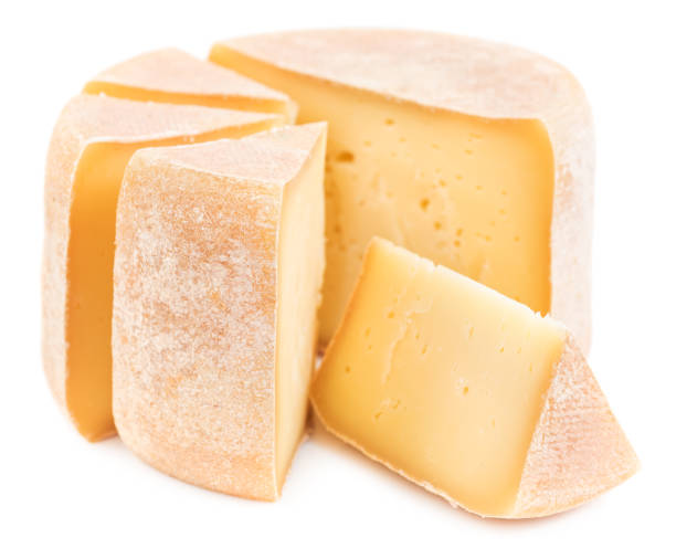 istock Pieces of natural hard cheese isolated 1134047670