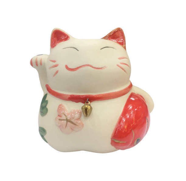 istock Ceramic doll Japanese welcoming lucky Cat 1134049755