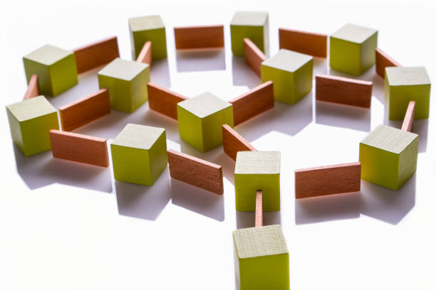 istock Human brain is made of multi-colored wooden blocks 1134051693